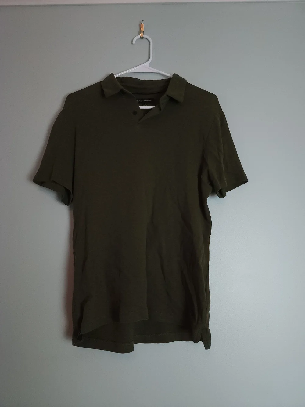 Banana Republic Men's Olive Polo Shirt